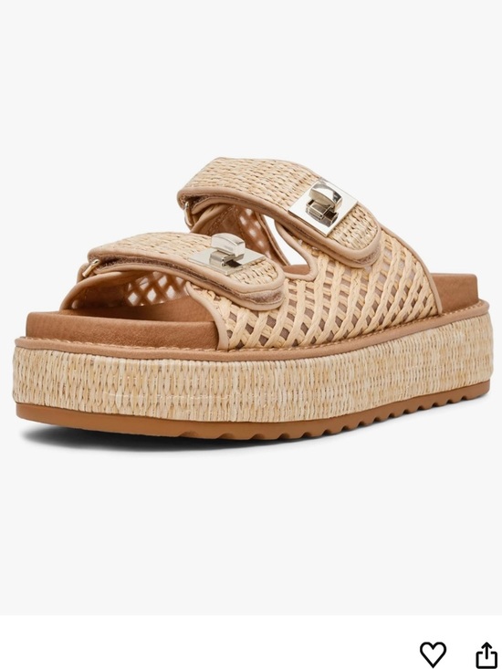 Steve Madden Shoes - 🩷 New Steve Madden Woven Platform Sandal - Natural/Tan